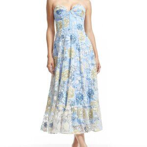 Hutch Carina Sequin APlique Corset Midi Dress